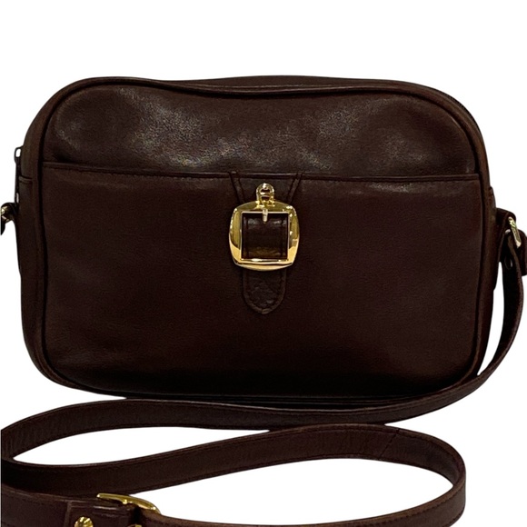 Etienne Aigner Oxblood Leather Vintage Crossbody Bag - Very Good Condition - Picture 2 of 8